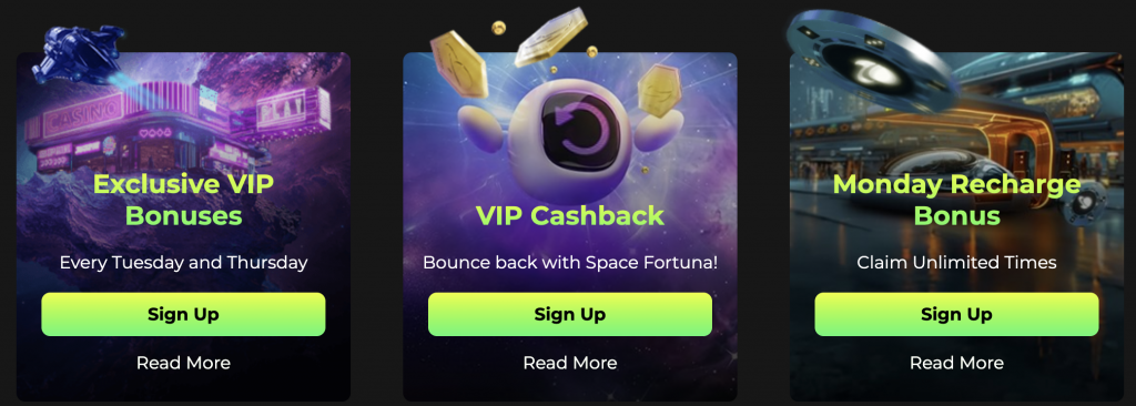 Le programme VIP de Space Fortuna